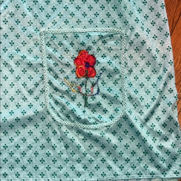 Traditional Mexican Kitchen Apron Cooking Cleaning Smock Delantal w embroidery - Picture 8 of 9